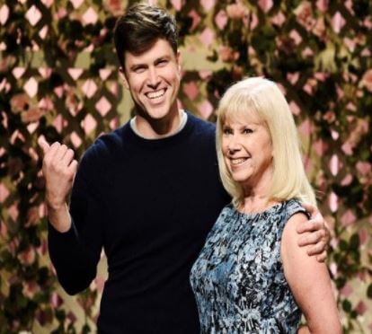 Kerry Kelly with her son Colin Jost.